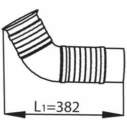 Слика на издувна цевка DINEX 53254 за камион Mercedes Axor 1 3228 C - 279 коњи дизел