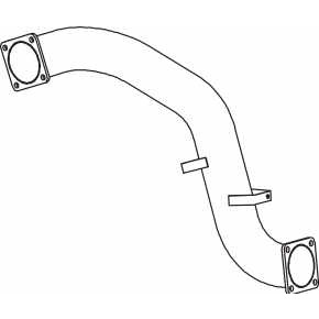 Слика на издувна цевка DINEX 64113 за камион Renault Manager G 300.16 - 302 коњи дизел
