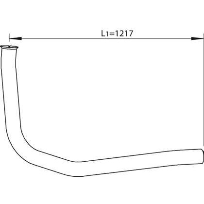 Слика на издувна цевка DINEX 64269 за камион Renault Maxter G 280.18/T - 275 коњи дизел