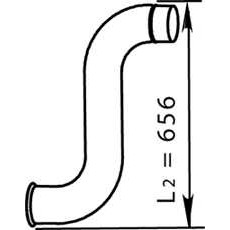 Слика на издувна цевка DINEX 66214 за камион Renault Premium 1 Distribution 340.18D/T - 339 коњи дизел