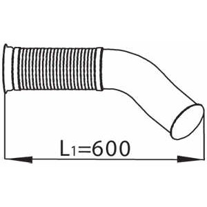 Слика на издувна цевка DINEX 68090 за камион Scania 4 Series 114 C/380 - 379 коњи дизел