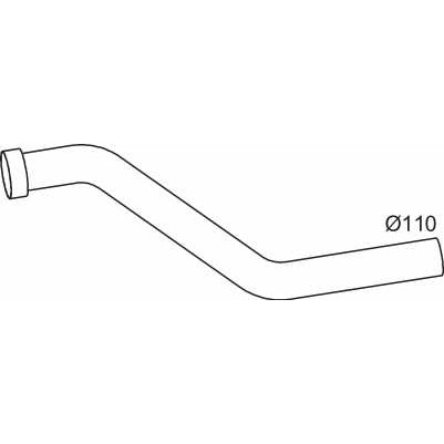 Слика на издувна цевка DINEX 68111 за камион Scania 3 Series 143 M/470 - 471 коњи дизел
