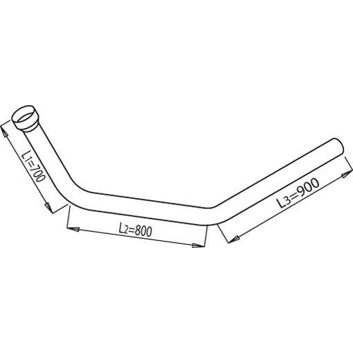 Слика на издувна цевка DINEX 68150 за камион Scania 2 Series 112 M/305 - 305 коњи дизел
