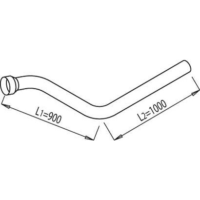 Слика на издувна цевка DINEX 68155 за камион Scania 3 Series 143 M/470 - 471 коњи дизел