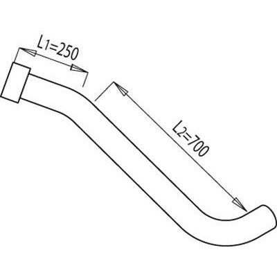 Слика на издувна цевка DINEX 68168 за камион Scania 3 Series 143 E/500 - 500 коњи дизел