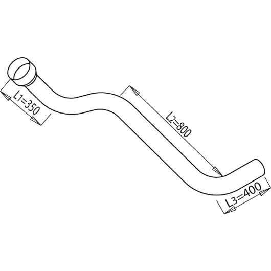 Слика на издувна цевка DINEX 68169 за камион Scania 3 Series 143 E/420 - 420 коњи дизел