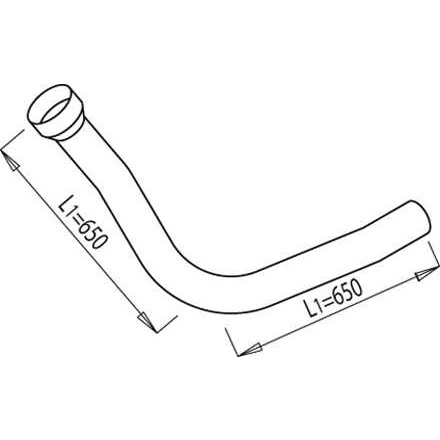 Слика на издувна цевка DINEX 68171 за камион Scania 3 Series 143 H/470 - 471 коњи дизел