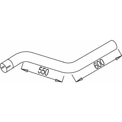 Слика на издувна цевка DINEX 68173 за камион Scania 3 Series 143 M/450 - 450 коњи дизел