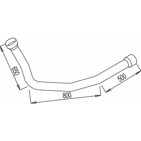 Слика на издувна цевка DINEX 68202 за камион Scania 3 Series 93 M/280 - 282 коњи дизел