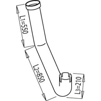 Слика на издувна цевка DINEX 68226 за камион Scania 3 Series 93 M/280 - 282 коњи дизел