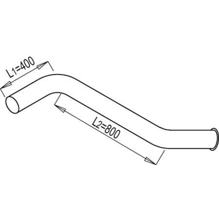 Слика на издувна цевка DINEX 68651 за камион Scania 3 Series 143 H/400 - 404 коњи дизел