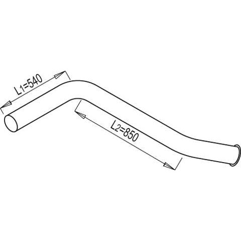 Слика на издувна цевка DINEX 68655 за камион Scania 3 Series 93 M/220 - 220 коњи дизел