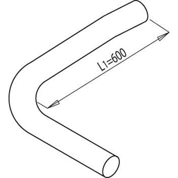 Слика на издувна цевка DINEX 68657 за камион Scania 3 Series 93 M/280 - 282 коњи дизел