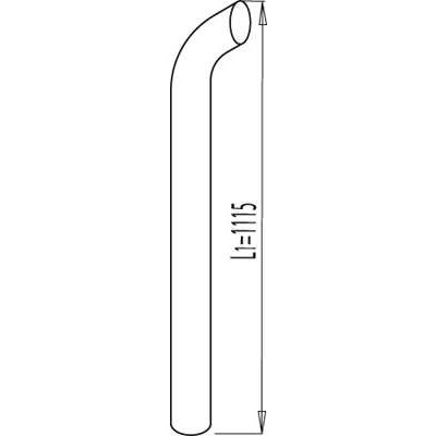 Слика на издувна цевка DINEX 68680 за камион Scania 3 Series 143 M/450 - 450 коњи дизел