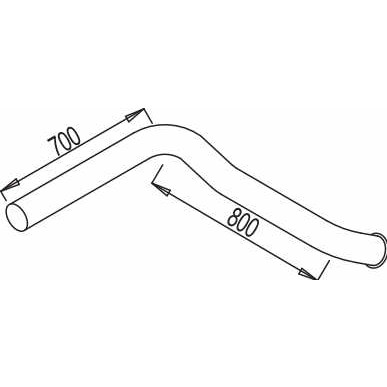 Слика на издувна цевка DINEX 68690 за камион Scania 3 Series 143 H/470 - 471 коњи дизел