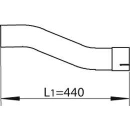 Слика на издувна цевка DINEX 80163 за камион Volvo B 10 B10M - 276 коњи дизел