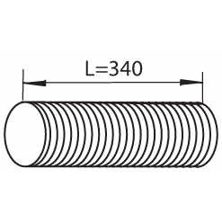 Слика на издувна цевка DINEX 82140 за камион Volvo FH 16/700 - 700 коњи дизел