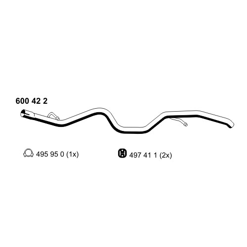 Слика на Издувна цевка ERNST 600422