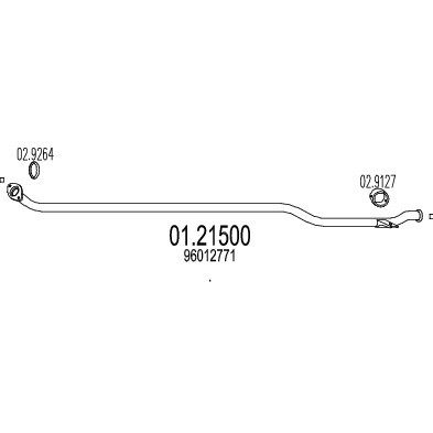 Слика на Издувна цевка MTS 01.21500