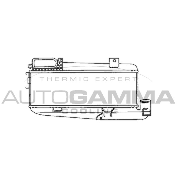 Слика на интеркулер AUTOGAMMA 101484 за Citroen Xsara Coupe N0 1.9 TD - 90 коњи дизел