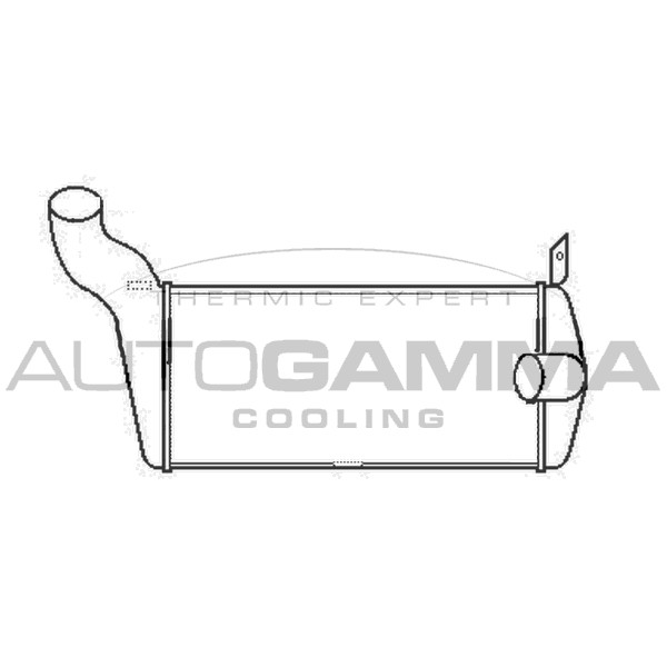 Слика на интеркулер AUTOGAMMA 102388 за Audi Quattro (85) 2.1 Turbo - 200 коњи бензин