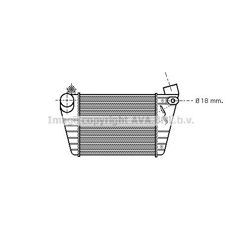 Слика на интеркулер AVA QUALITY COOLING AI4185 за Seat Toledo 2 Saloon (1M2) 1.8 20VT - 180 коњи бензин