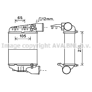 Слика на интеркулер AVA QUALITY COOLING AIA4369 за Audi A4 Avant (8E5, B6) 2.4 - 163 коњи бензин