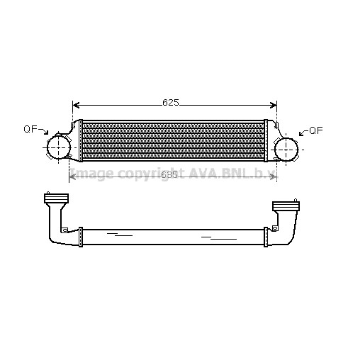 Слика на Интеркулер AVA QUALITY COOLING BW4280