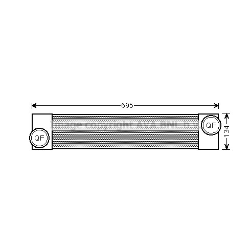 Слика на Интеркулер AVA QUALITY COOLING BWA4375