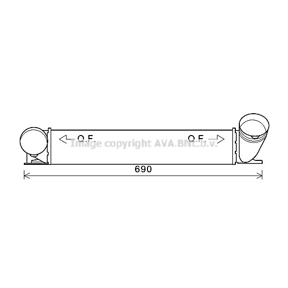 Слика на интеркулер AVA QUALITY COOLING BWA4482 за BMW 3 Coupe E92 325 d - 211 коњи дизел