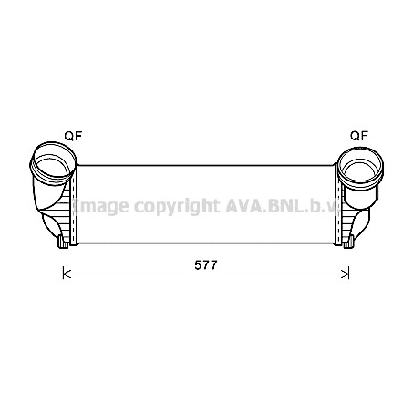 Слика на интеркулер AVA QUALITY COOLING BWA4543 за BMW X6 E72 xDrive 30 d - 235 коњи дизел