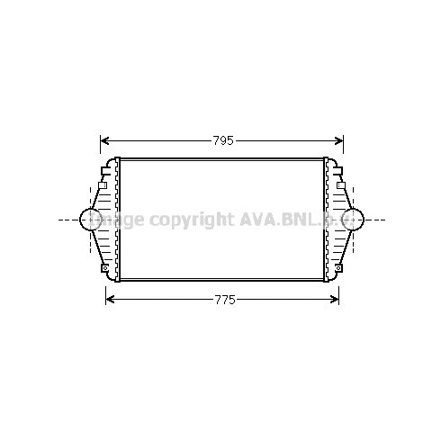 Слика на интеркулер AVA QUALITY COOLING CN4086 за Citroen Jumpy U6U 1.9 TD - 92 коњи дизел