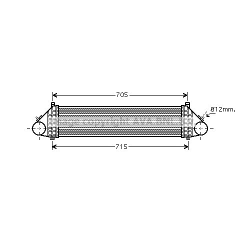 Слика на Интеркулер AVA QUALITY COOLING FD4429