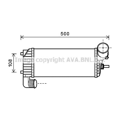 Слика на интеркулер AVA QUALITY COOLING FD4574 за Ford Focus 3 Hatchback 1.6 TDCi - 115 коњи дизел