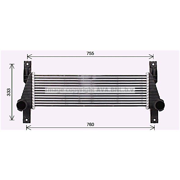 Слика на Интеркулер AVA QUALITY COOLING FD4655