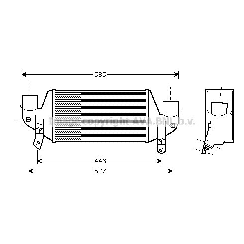 Слика на интеркулер AVA QUALITY COOLING FDA4313 за Ford Transit Connect (P65,P70,P80) 1.8 16V - 116 коњи бензин