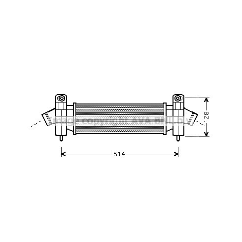 Слика на интеркулер AVA QUALITY COOLING FDA4341 за Ford Mondeo 3 Saloon (B4Y) 2.0 16V TDDi / TDCi - 115 коњи дизел