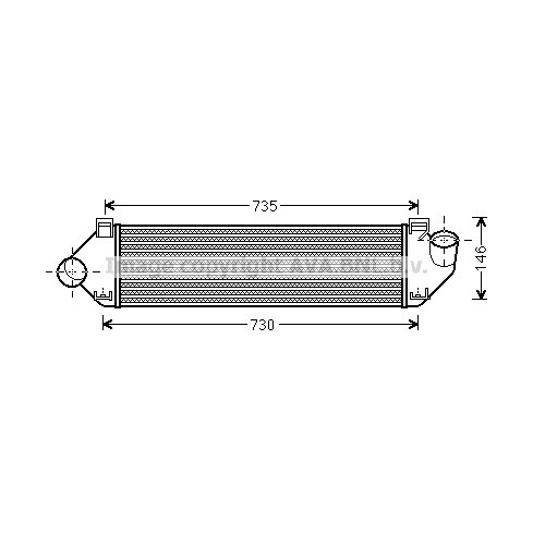 Слика на интеркулер AVA QUALITY COOLING FDA4438 за Ford Focus 2 Saloon (da) 1.6 TDCi - 100 коњи дизел