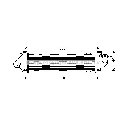 Слика на интеркулер AVA QUALITY COOLING FDA4480 за Ford Mondeo 4 Turnier 2.0 TDCi - 140 коњи дизел