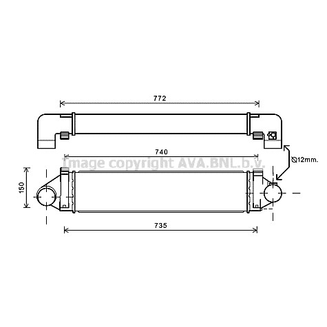 Слика на интеркулер AVA QUALITY COOLING FDA4481 за Ford Mondeo 4 2.5 - 220 коњи бензин