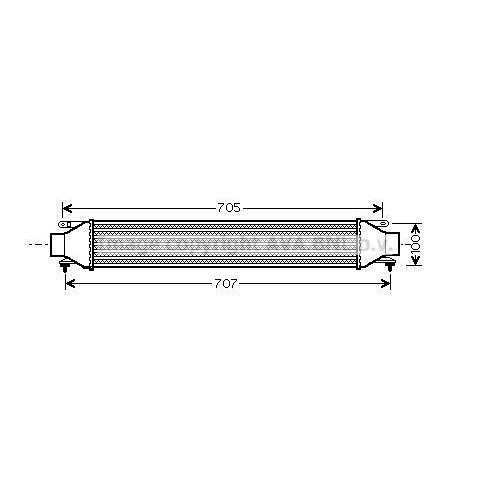 Слика на интеркулер AVA QUALITY COOLING FT4321 за Alfa Romeo Giulietta (940) 1.6 JTDM (940.FYB1_) - 120 коњи дизел