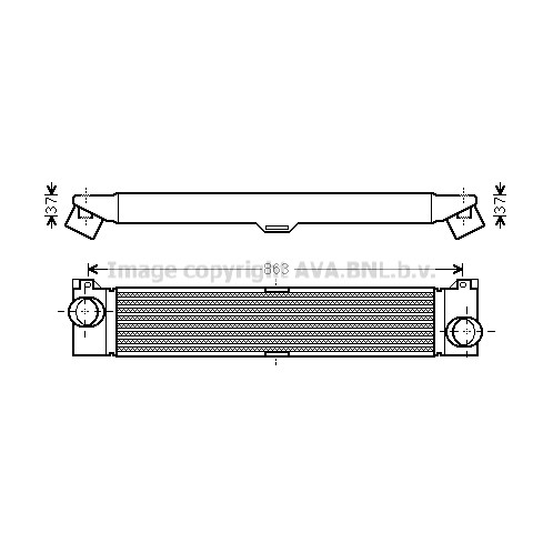 Слика на интеркулер AVA QUALITY COOLING FTA4353 за Fiat Ducato BUS 250 130 Multijet 2,3 D - 131 коњи дизел