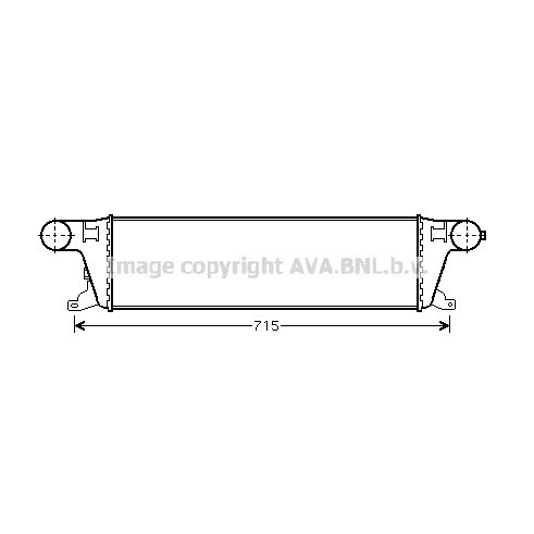 Слика на интеркулер AVA QUALITY COOLING JR4042 за Jaguar X-Type Saloon (CF1) 2.0 D - 130 коњи дизел