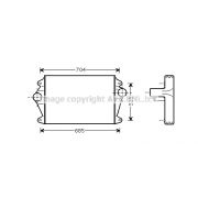 Слика 1 на интеркулер AVA QUALITY COOLING MN4036