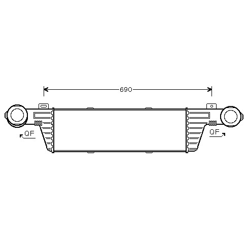 Слика на Интеркулер AVA QUALITY COOLING MS4315