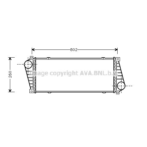 Слика на интеркулер AVA QUALITY COOLING MSA4217 за Citroen C4 B7 Hatchback 1.4 VTi 95 - 95 коњи бензин