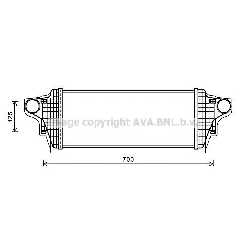 Слика на интеркулер AVA QUALITY COOLING MSA4551 за Mercedes R-class (w251,v251) R 280 CDI 4-matic (251.020) - 190 коњи дизел