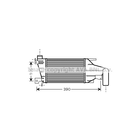 Слика на интеркулер AVA QUALITY COOLING OLA4417 за Opel Astra H Hatchback 1.7 CDTI - 100 коњи дизел