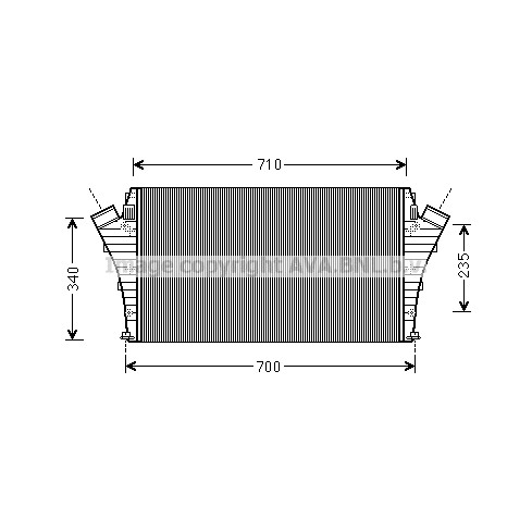 Слика на интеркулер AVA QUALITY COOLING OLA4491 за Fiat Croma 194 1.9 D Multijet - 120 коњи дизел