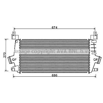 Слика на Интеркулер AVA QUALITY COOLING OLA4548